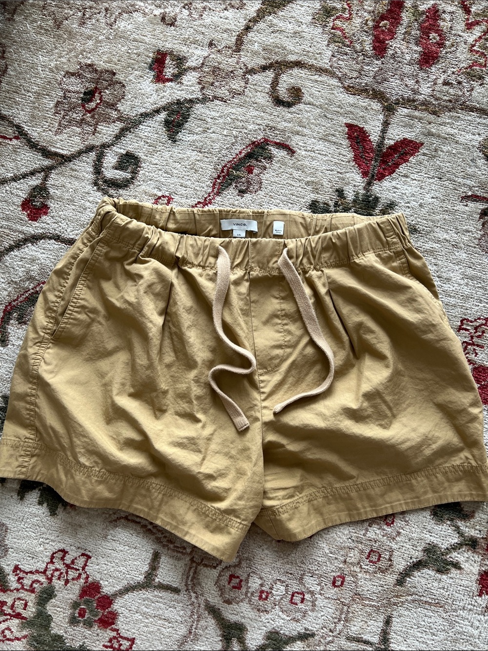 Women's Vince Drawstring Casual Shorts - Tan